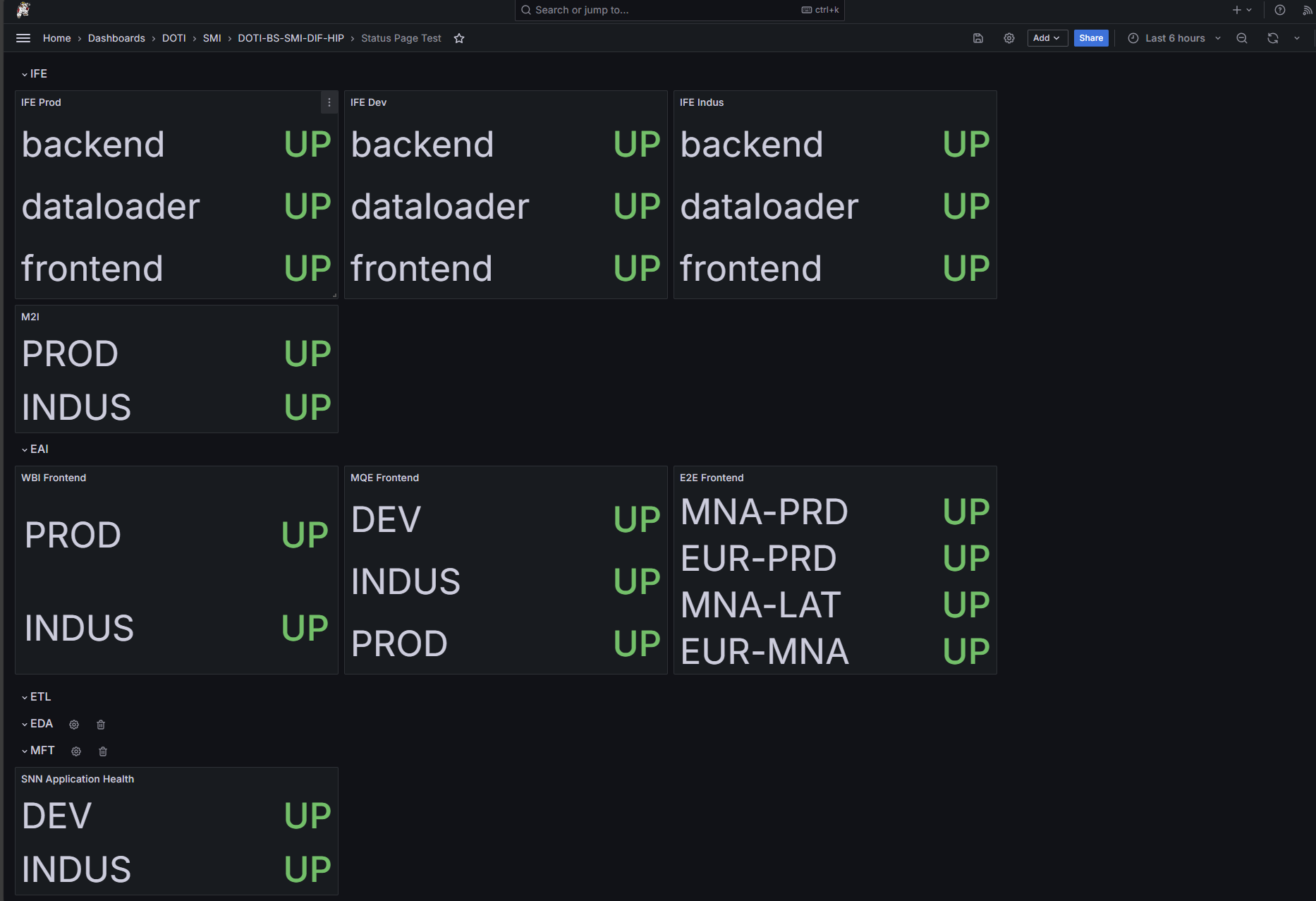 Status Page version PoC
